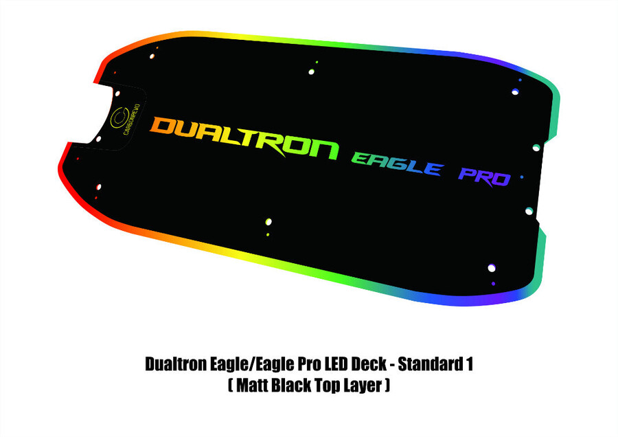 carbonrevo dualtron eagle led 3d albastru husă de punte