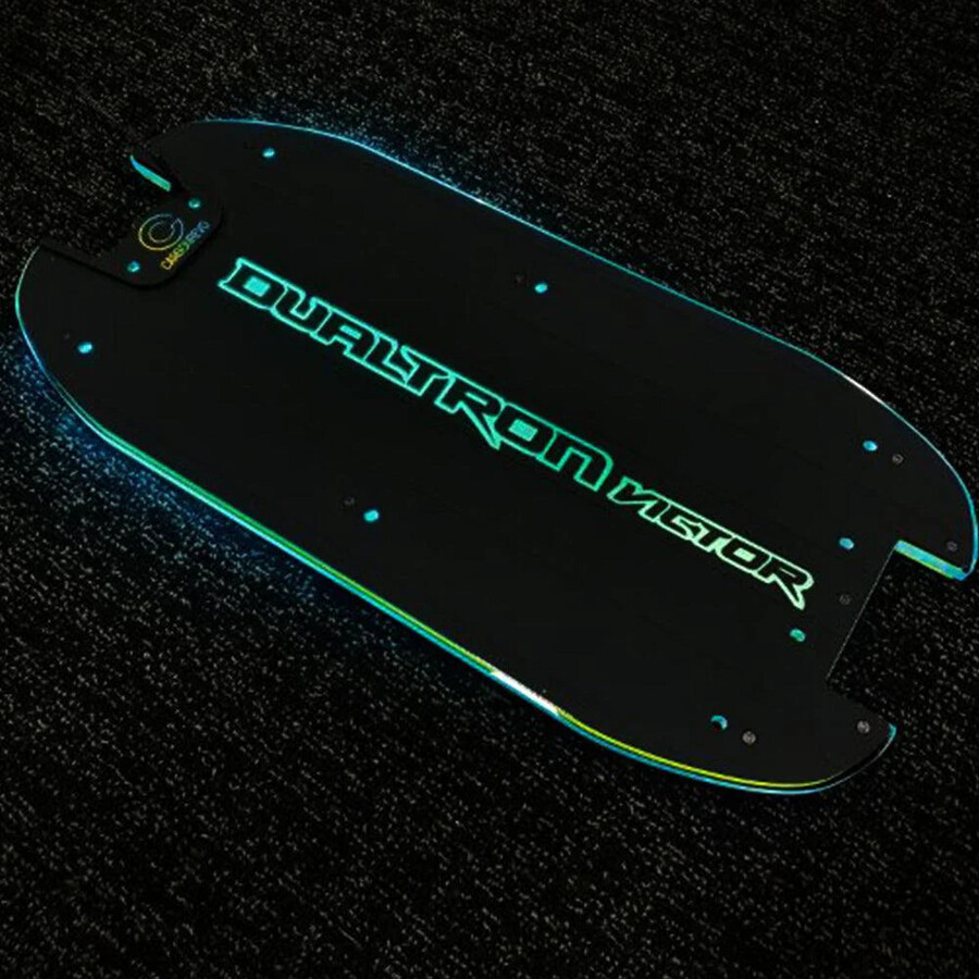 carbonrevo dualtron thunder led 3d albastru husă deck