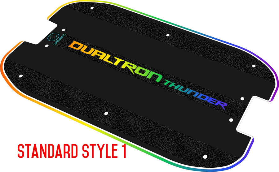 carbonrevo dualtron thunder led 3d albastru husă deck