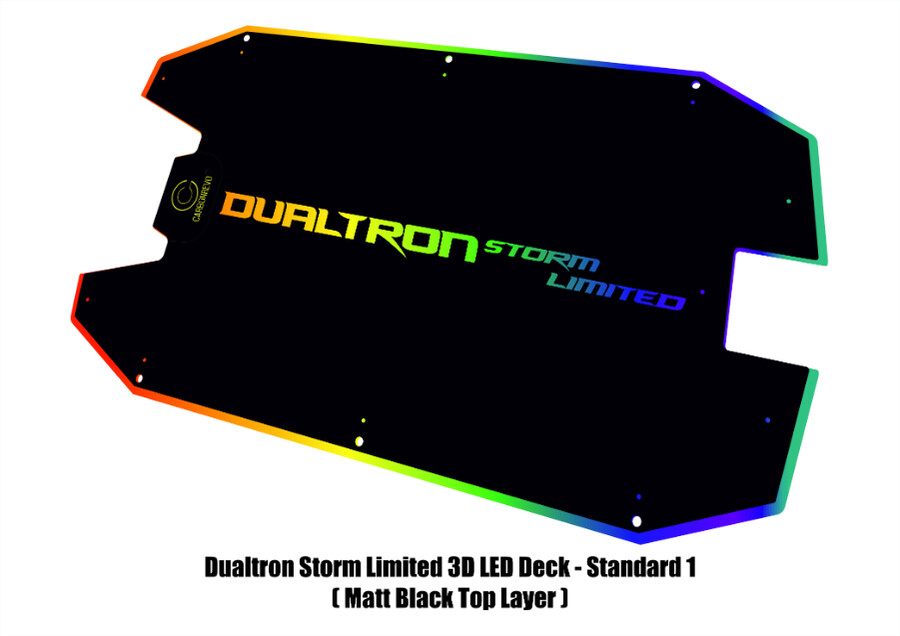 carbonrevo dualtron storm limited led 3d albastru husă deck