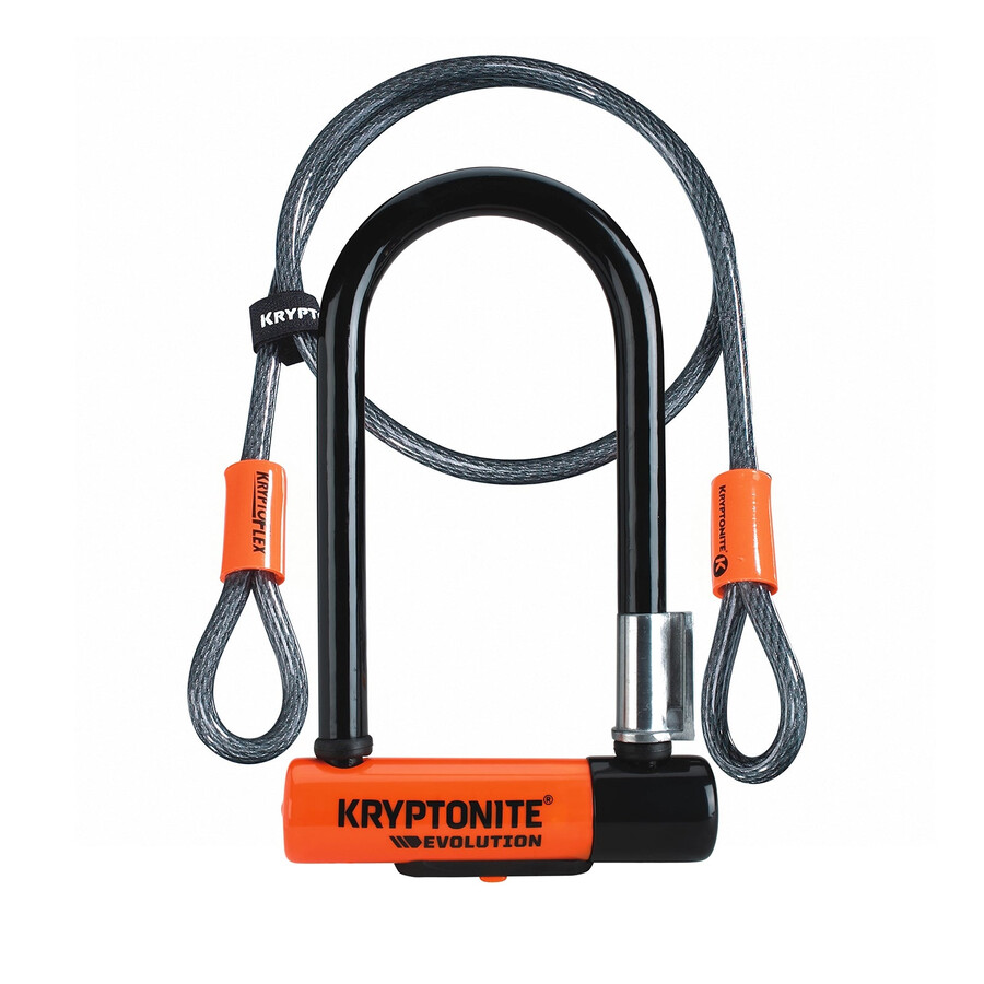 kryptonite - Încuietoare evolution mini-7 cu cablu flexibil de 4