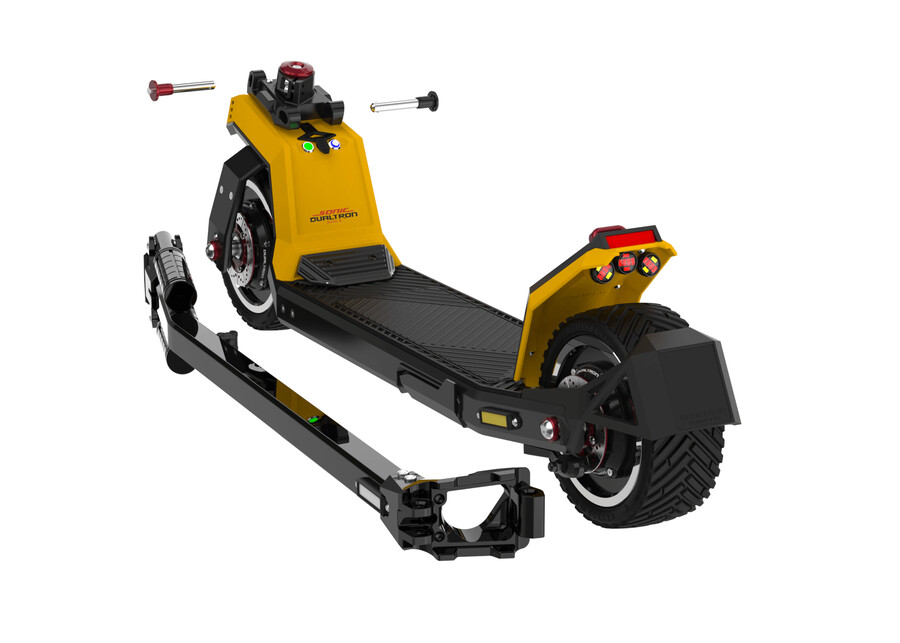 dualtron sonic n ultracompact cu motoare duble și baterie detașabilă